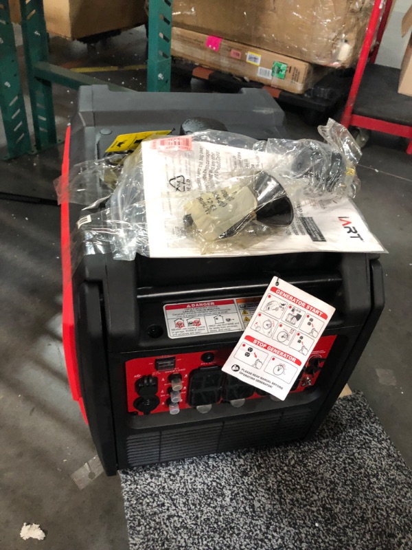 Photo 1 of PowerSmart 4800-Watt Inverter Generator Super Quiet RV-Ready, Portable Generator Gas Powered with CO Sensor, Wheels Handle Kit, Parallel Capable, EPA Compliant