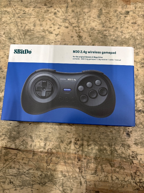 Photo 2 of 8Bitdo M30 2.4G Wireless Gamepad for the Original Sega Genesis and Sega Mega Drive - Sega Genesis,Black