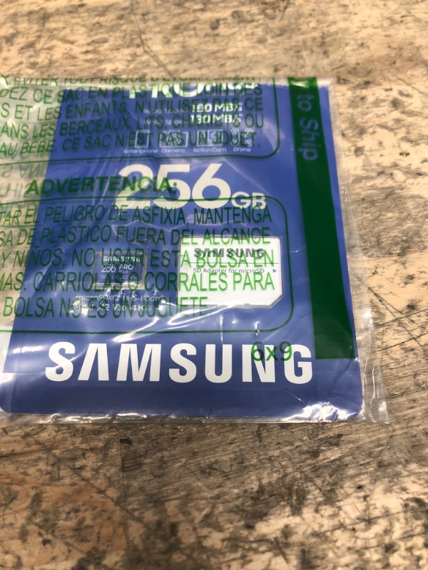 Photo 1 of SAMSUNG PRO Plus microSD Memory Card + Adapter, 256GB microSDXC, Up to 180 MB/s, Full HD & 4K UHD, UHS I, C10, U3, V30, A2, for Android Smartphones, Tablets, GoPRO, and DJI Drone (MB MD256SA/AM)