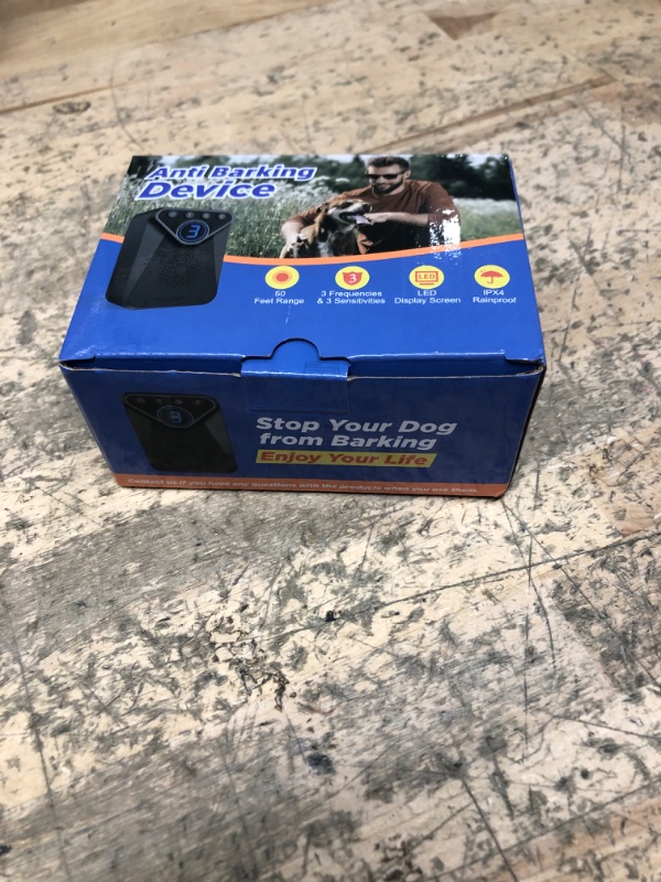 Photo 1 of Anti Barking Device for Dogs, Ultrasonic Dog Barking Control Devices Up to 50 Ft Range with 9 Modes, Rechargeable Waterproof Bark Deterrent Box, Dog Barking Silencer for Almost Dogs Indoor Outdoor