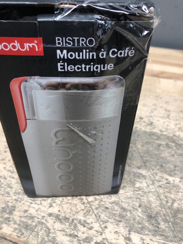 Photo 2 of Bodum Bistro Electric Blade Coffee Grinder, White