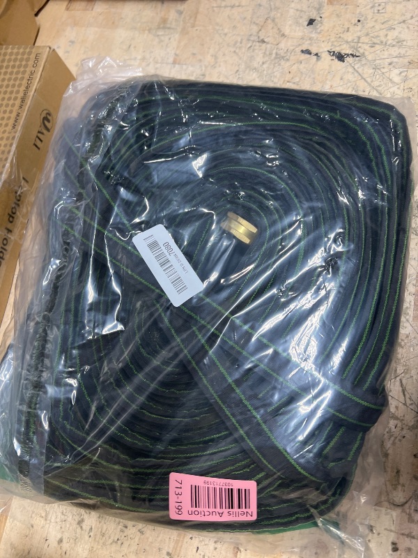 Photo 2 of 75 ft Garden Hose Non-Expandable Hoses - Flexible Water Hose with Extra-Strong Brass Connector,Superior Strength Fabric-3- Layers Latex - Leakproof Lightweight Non-Expanding Pipe for Yard Watering