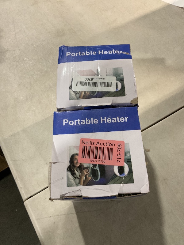 Photo 2 of 500W Plug in Heater-Portable Heater for Indoor Use,Upgraded Quiet Space Heater with Thermal Protection and Timer,Small Electric Heater with LED Display for Office,Safe Mini Heater for Bedroom
