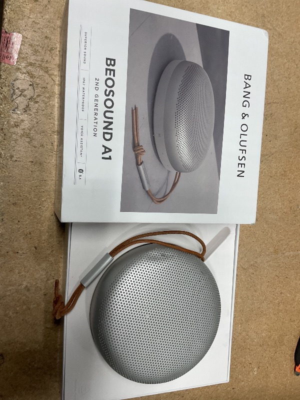 Photo 1 of Bang & Olufsen Beosound A1 (2nd Generation) Wireless Portable Waterproof Bluetooth Speaker with Microphone, Nordic Ice - LIMITED EDITION