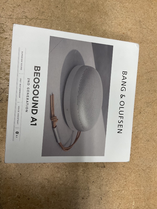 Photo 1 of Bang & Olufsen Beosound A1 (2nd Generation) Wireless Portable Waterproof Bluetooth Speaker with Microphone, Nordic Ice - LIMITED EDITION