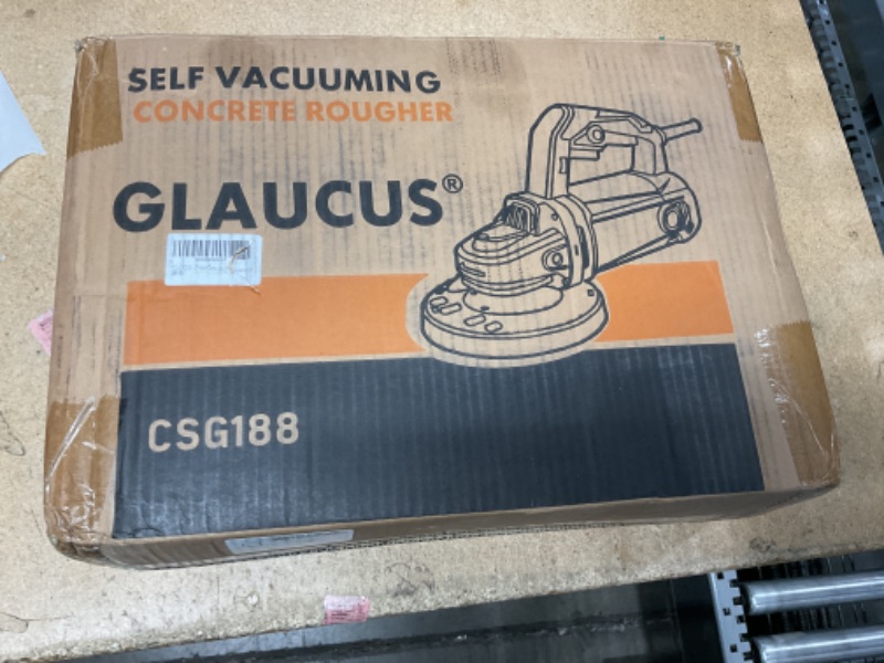 Photo 1 of GLAUCUS® 7-Inch Concrete Surface Grinder, Angle Grinder Kit with Dust Shroud, floor grinder, 2200W Motor,Auxiliary Handle, Diamond Wheel, 90° Seamless sanding for Floor, Wall, Adhesive and Ceiling