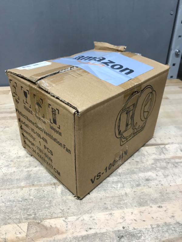 Photo 1 of Voltset 4 Inch Duct Fan, Inline Ventilation Exhaust Fan with Remote Control, 280 CFM Duct Intake Fan High Efficiency Air Fan for Duct Vent Bathroom, Kitchen, Grow Tent, Hydroponics, 3D Printer