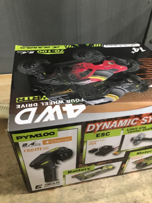 Photo 1 of RIAARIO RC Cars 1/14 RTR Brushless RC Car for Adults Fast 50 mph RC Trucks All Terrain Hobby Trucks Electric Off-Road Monster Trucks 4WD Remote Control Car Waterproof Truck with 3S 2200 mAh Battery