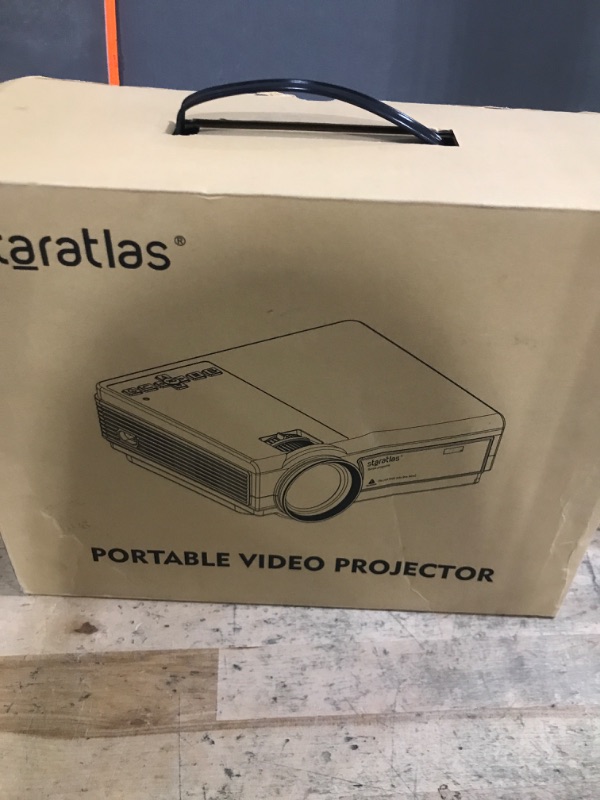 Photo 1 of Projector with Wifi and Bluetooth,Staratlas Native Resolution 1080P,Tv Projector for Bedroom,Support Screen Mirror,Mini Portable Projector,12000L,Movie Projector Indoor (Black-Gris)