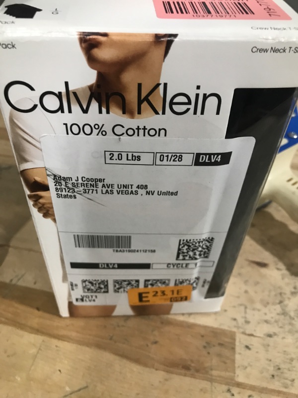 Photo 1 of Calvin Klein Men's Cotton Black T Shirt 5 Pack LG