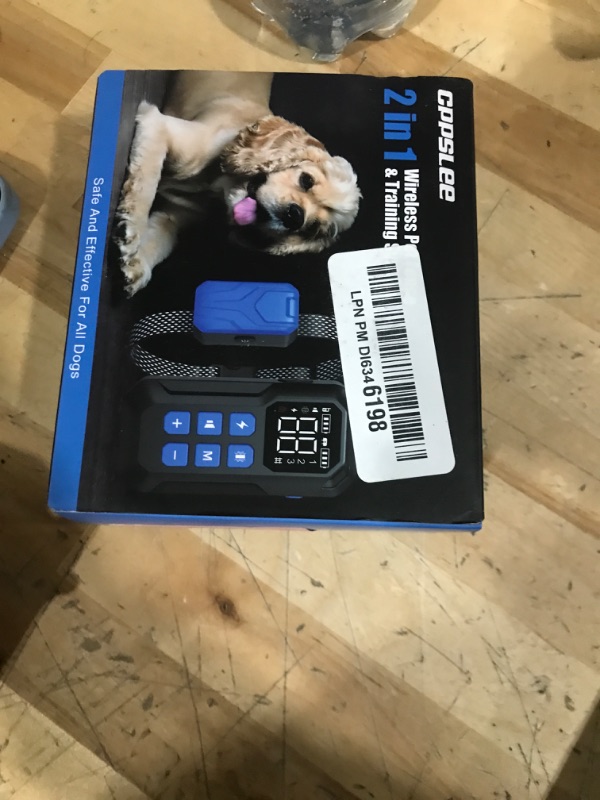 Photo 1 of CPPSLEE Wireless Dog Fence System, Electric Dog Fence, Wireless Fence for Dogs, Electric Fence for Dogs, Wireless Dog Fence with Training Collar Adjustable Fence Range to 1000ft