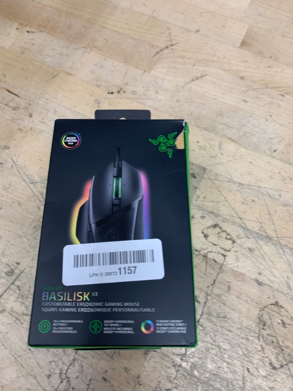 Photo 2 of Razer DeathAdder Elite Gaming Mouse: 16,000 DPI Optical Sensor - Chroma RGB Lighting - 7 Programmable Buttons - Mechanical Switches - Rubber Side Grips - Matte Black