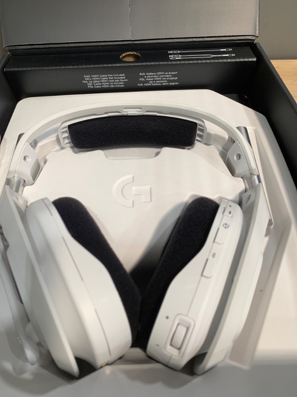 Photo 1 of Logitech G Astro A50 X Omni-Platform Wireless Gaming Headset + Base Station for PS5, Xbox, PC: PLAYSYNC Video & Audio Switcher, HDMI 2.1 4K 120Hz VRR, <24 bit/48 kHz, 24hr Battery, 2.4GHz & BT - White