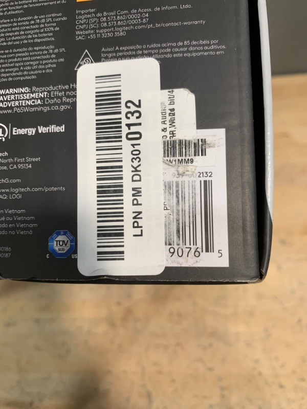 Photo 1 of Logitech G Astro A50 X Omni-Platform Wireless Gaming Headset + Base Station for PS5, Xbox, PC: PLAYSYNC Video & Audio Switcher, HDMI 2.1 4K 120Hz VRR, <24 bit/48 kHz, 24hr Battery, 2.4GHz & BT - White