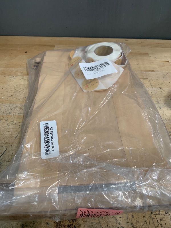 Photo 1 of 100 Pack Large Kraft Paper Bread Bags for Homemade Bread Loaf Bags 14" x 8.3" x 3.5" with Tin Tie Tab Lock Clear Front Window Bakery Bags Packaging Coffee Cookie Treat Bags with Label Seal Stickers