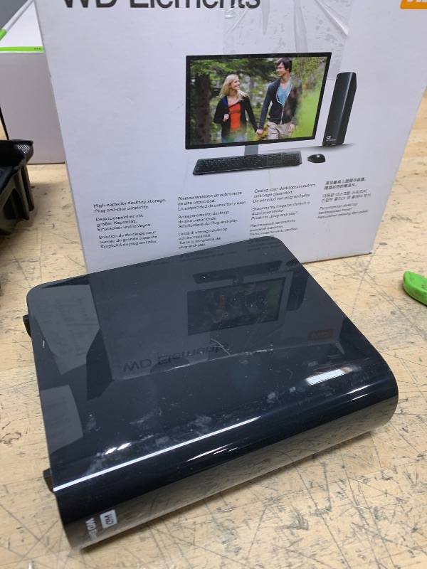 Photo 1 of WD 20TB Elements Desktop External Hard Drive, USB 3.0 drive for plug-and-play storage - WDBWLG0200HBK-NESN