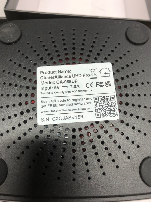 Photo 1 of ClonerAlliance UHD Pro, 4K Video Recorder, HDMI Capture DVR with H.265/H.264 Codec, Cinematic 4K@24fps Recording(Up to 4K@30fps), No PC Required.