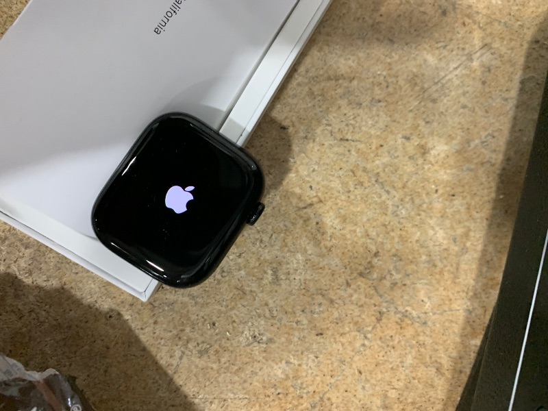Photo 1 of Apple Watch Series 10 [GPS 42mm case] Smartwatch with Jet Black Aluminium Case with Ink Sport Loop. Fitness Tracker, ECG App, Always-On Retina Display, Carbon Neutral