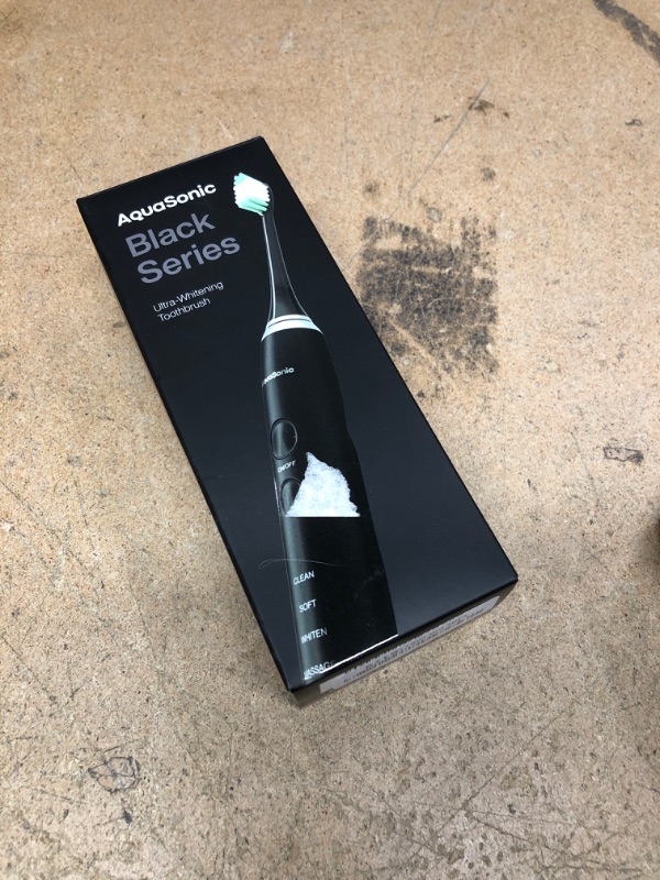 Photo 1 of Aquasonic Black Series Ultra Whitening Toothbrush – ADA Accepted Electric Toothbrush- 8 Brush Heads & Travel Case – 40,000 VPM Electric Motor & Wireless Charging - 4 Modes w Smart Timer