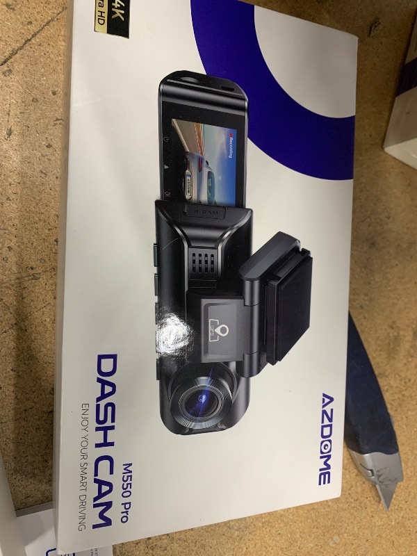 Photo 1 of AZDOME M550 Pro 4K Dash Cam Front and Rear, Free 64GB Card, 5GHz Wi-Fi GPS Car Camera, 3.18'' IPS Screen Dashcam, APP Control 150° Wide Angle, WDR Night Vision, G-Sensor Parking Mode