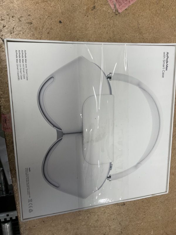 Photo 1 of Apple AirPods Max Wireless Over-Ear Headphones, Active Noise Cancelling, Transparency Mode, Personalized Spatial Audio, Dolby Atmos, Bluetooth Headphones for iPhone – Silver
