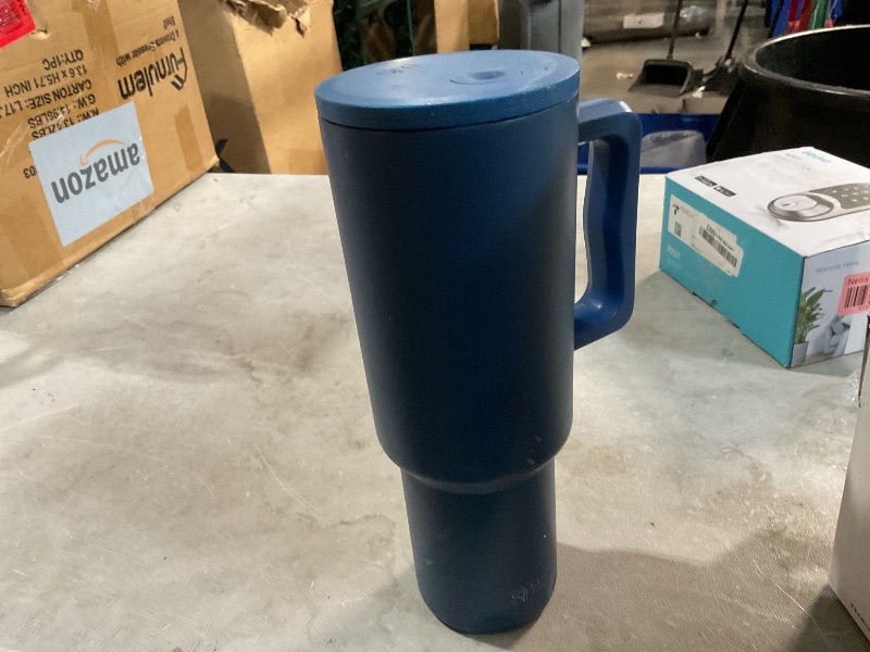 Photo 3 of **ITEM HAS DENTS AND SCRATCHES**
Simple Modern 40 oz Tumbler with Handle and Straw Lid | Insulated Reusable Stainless Steel Water Bottle Travel Mug Cupholder Use | Gifts for Women Men Him Her | Trek Collection | 40oz | Slumberland