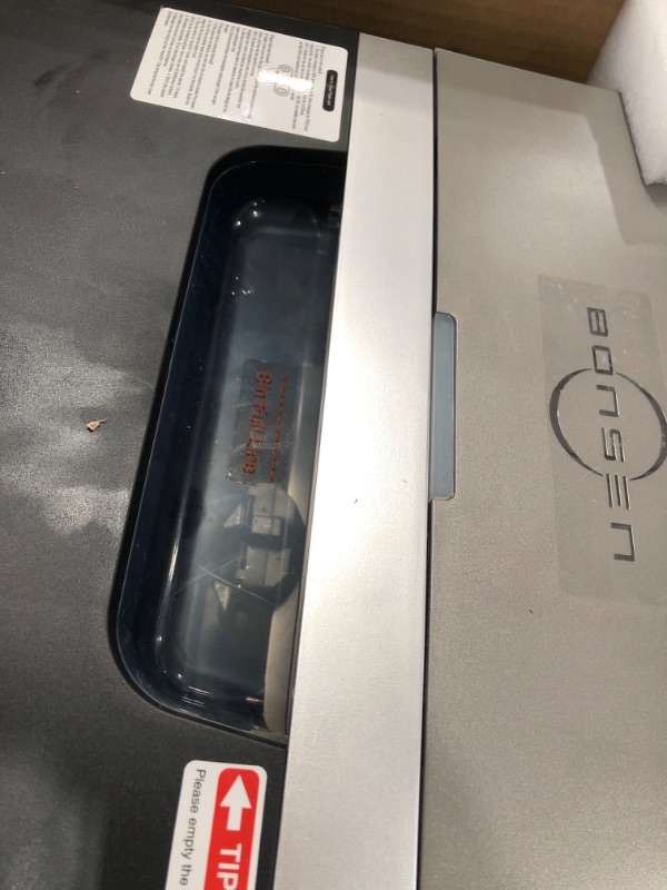 Photo 1 of *USED*BONSEN Heavy Duty Paper Shredder, 24-Sheet Cross-Cut Shredder, 40-Min Continuous Running Time, Commercial Grade Shredder for Office, 9-Gallon Big Basket, 55dB Super Quiet, P-4 High Security (S3105)