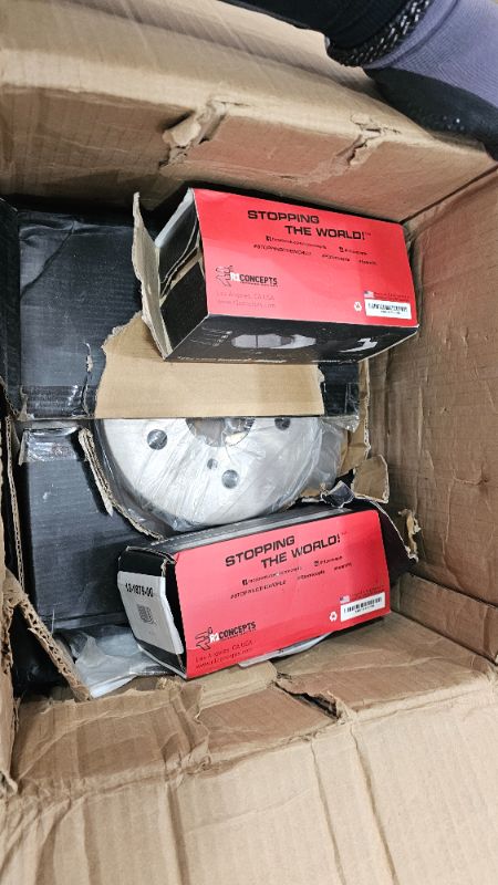 Photo 1 of ***Parts Only***R1 Concepts Front and Rear Brakes and Rotors| Hardware Included| Front and Rear Optimum OEp Brake Pads and Rotors Kit| Fits 2021-2024 Lexus ES250, Toyota Venza; 2019-2024 Lexus ES300h, ES350, UX250h