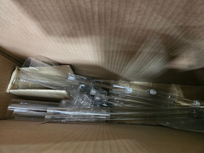 Photo 1 of 10 Arm Acrylic Candelabra Centerpieces for Wedding Tables, Floor Clear Tall Candlesticks Holder with Removable Lampshade for Birthday Party Home Decoration, Fit 0.82" LED Candles(37.7Inches)