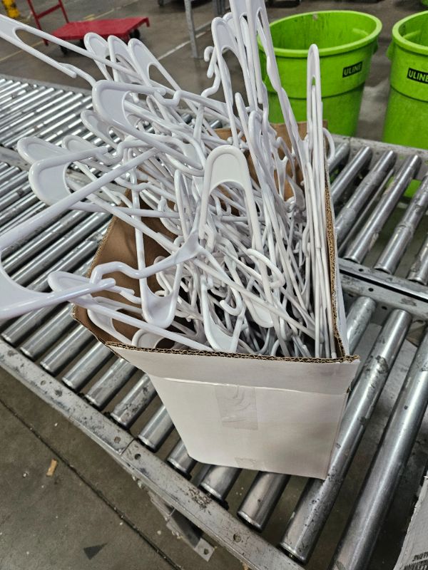 Photo 1 of  Plastic Hangers White - Room Essentials Clothes Hangers for Shirts, Dresses, Tank Tops, Adult Closets 20 pack