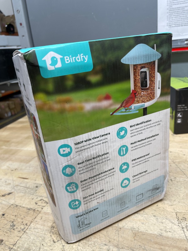 Photo 1 of NETVUE by Birdfy Smart Bird Feeder with Camera, Bird Watching Camera, Auto Capture Bird Videos & Motion Detection, Wireless Camera Ideal Present for Bird Lover (Solar Blue)