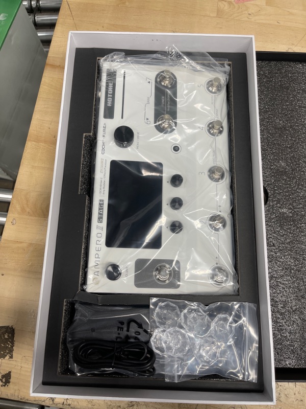 Photo 1 of HOTONE Multi-Effects Pedal Dual Effect Chains with FX Loop MIDI I/O Stereo OTG USB Audio Interface Touch Screen Ampero II Stage(Include 10 PCS Additional Footswitch Toppers)