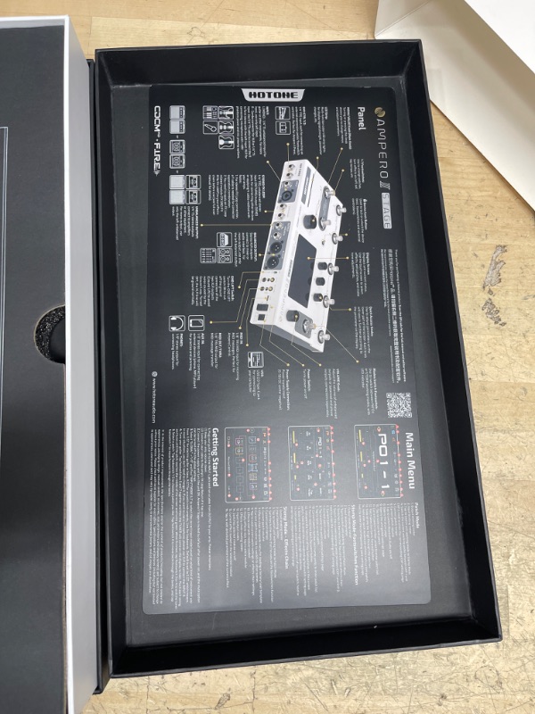 Photo 1 of HOTONE Multi-Effects Pedal Dual Effect Chains with FX Loop MIDI I/O Stereo OTG USB Audio Interface Touch Screen Ampero II Stage(Include 10 PCS Additional Footswitch Toppers)