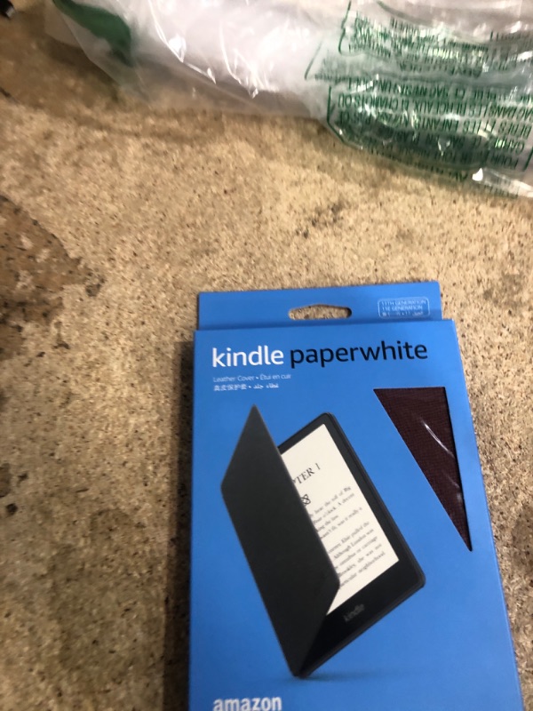 Photo 1 of Amazon Kindle Paperwhite Case (11th Generation), Thin and Light, Foldable Protective Cover - Leather