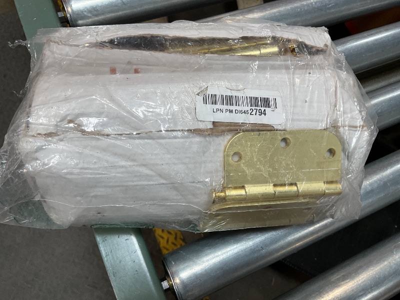 Photo 1 of Haidms 48 Pack Antique Brass Door Hinges Poilshed Bronze Hinges 3.5 Inch Interior Door Hinges with 5/8'' Radius Corner Door Hardware