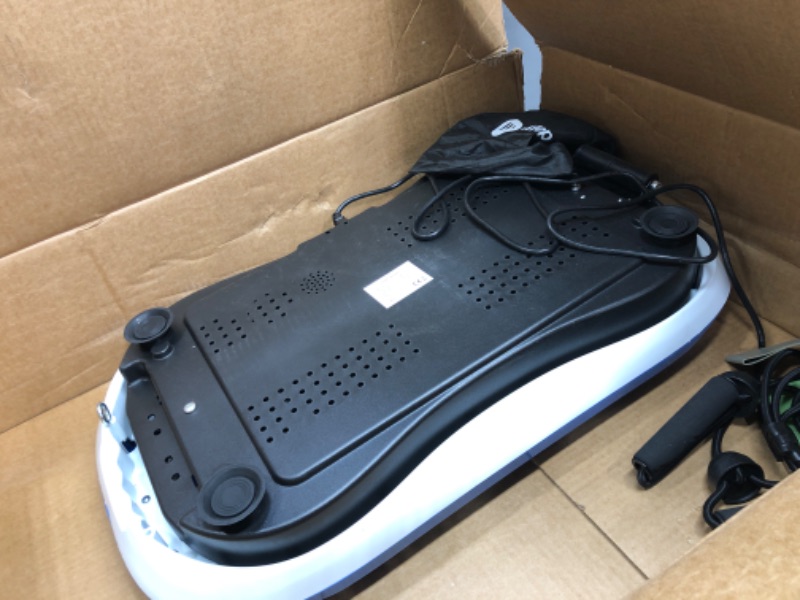 Photo 1 of LifePro Vibration Plate Exercise Machine - Whole Body Workout Vibration Fitness Platform w/ Loop Bands - Home Training Equipment - Remote, Balance Straps, Videos & Manual