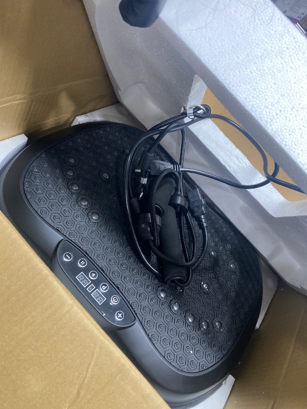 Photo 1 of AXV Vibration Plate Exercise Machine Whole Body Workout Portable Mini Vibrate Fitness Platform Lymphatic Drainage Machine for Weight Loss Shaping Toning Wellness Home Gyms Workout