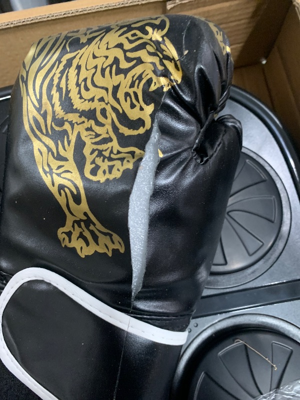 Photo 1 of MEGELIN Music Boxing Machine with Boxing Gloves,Wall Mounted, Bluetooth Boxing Training Punching Equipment(Black)