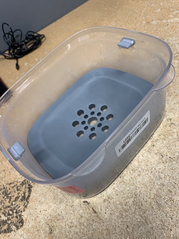 Photo 1 of AONKEY 3L Dog Water Bowl No Spill, 101oz Large Spill Proof Dog Bowl Reduce Refill, Anti Splash No Mess Dispenser Dripless Slow Drinking Water Bowl for Sloppy Messy Drinkers (Gray)