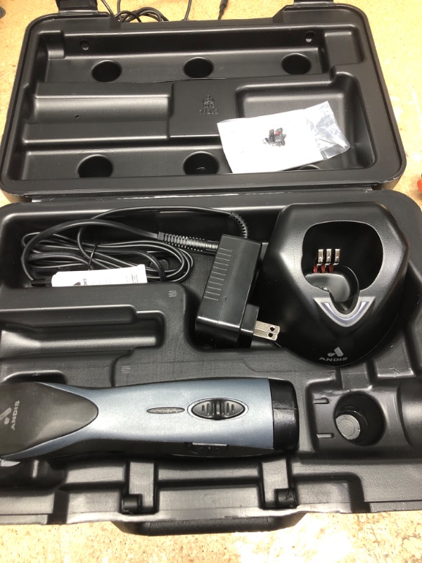 Photo 1 of Andis 79170 Pulse Zr II 5-Speed Detachable Blade Clipper, Cordless Animal/Dog Grooming, Removable Lithium Ion Battery, LED Charge Light, Black