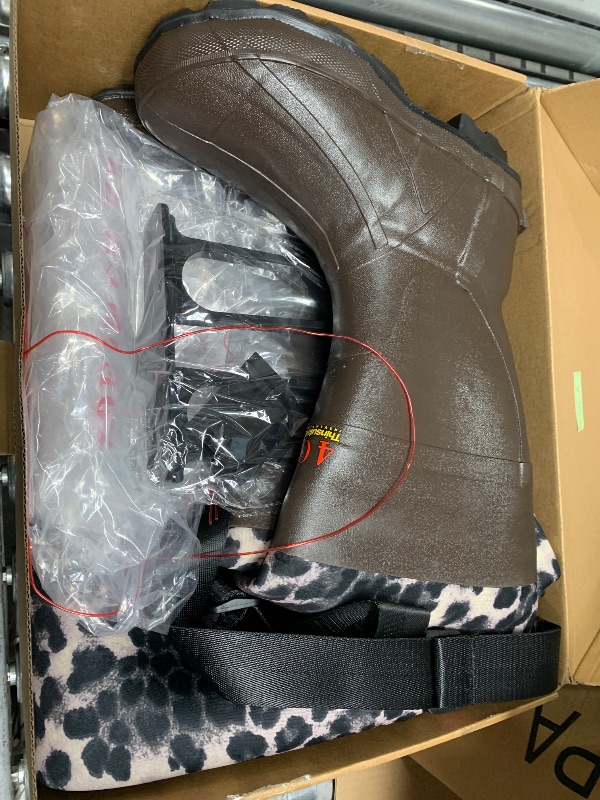 Photo 1 of HISEA Neoprene Chest Waders Leopard Print Duck Hunting Waders for Women with Boots Cleated Waterproof Insulated Fishing Waders