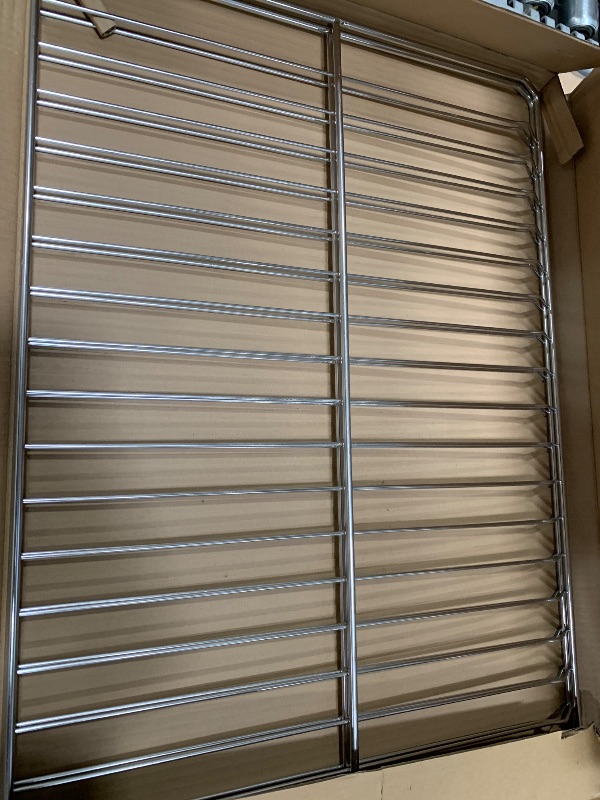 Photo 1 of 2 Pcs Upgraded WB48T10095 Oven Rack Replacement for GE Stove Oven Parts, AP5665850 Rack-flat for GE Range Oven Parts 304 Stainless Steel Oven Wire Rack, 23.75" x 17.5" Hotpoint Stove Parts Oven Rack