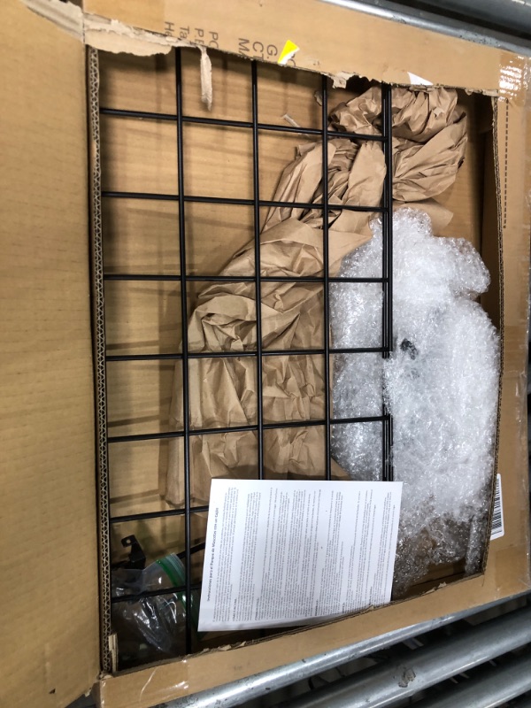 Photo 1 of 10 Pack Metal Grid Wall Hooks Set Including 1 Pcs 24" H x 12" W Counter Top Gridwall Display Unit with T Base Floorstanding and 9 Pcs 4'' D Grid Panel Hooks for Retail Display (Black)