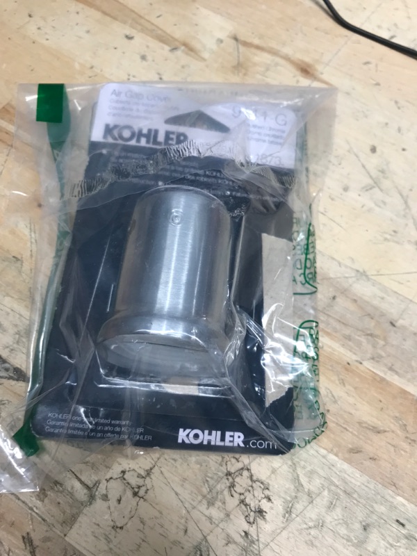 Photo 2 of KOHLER K-9111-G Air Gap Cover with Collar, Brushed Chrome