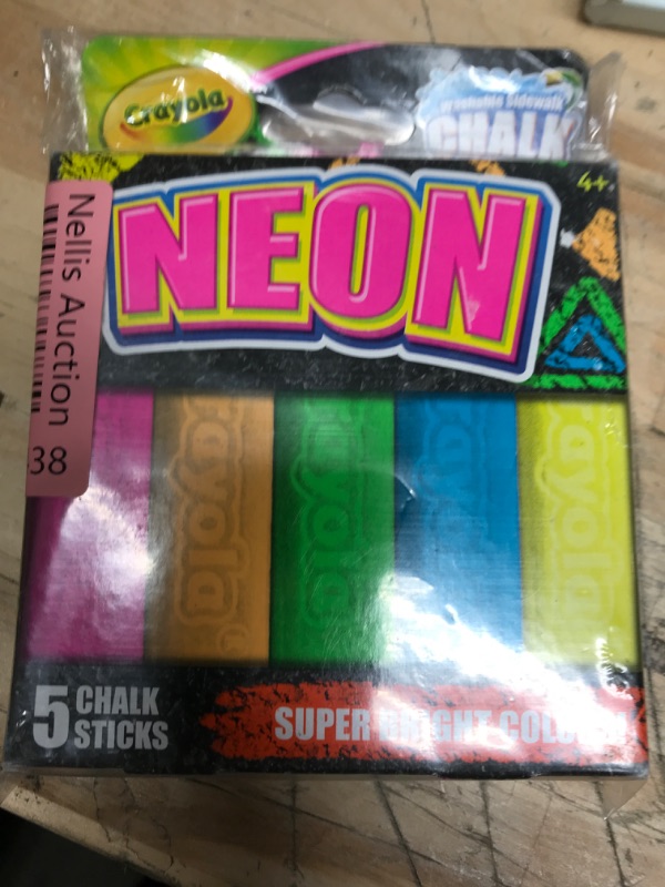 Photo 1 of 5 BRIGHT NEON CHALK STICKS 