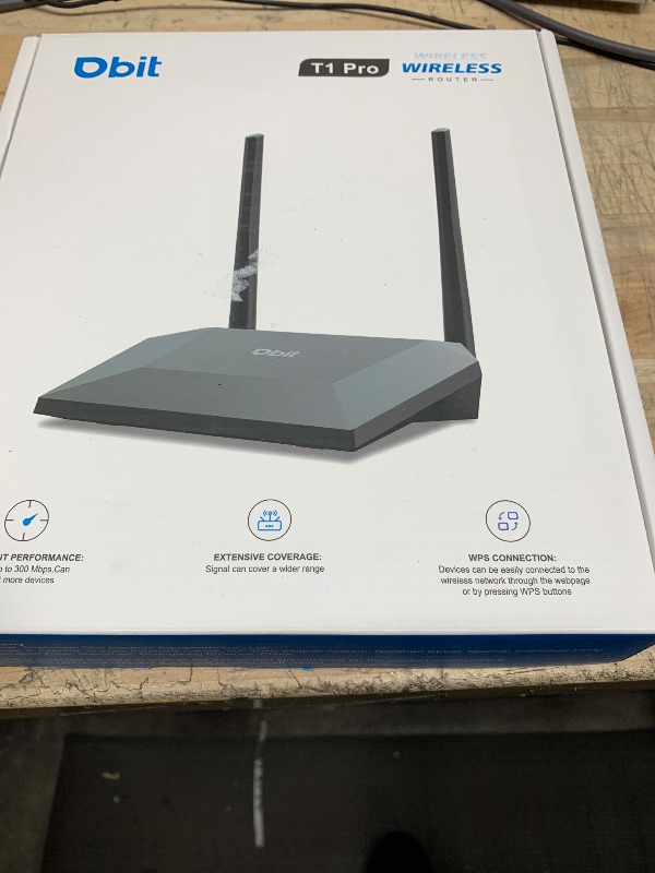Photo 1 of Dbit N300 Easy Setup Wireless Wi-Fi Router Smart Home Internet Router - 2 x High Power Antennas, Supports Access Point, WISP, Up to 300Mbps (T1 Pro)