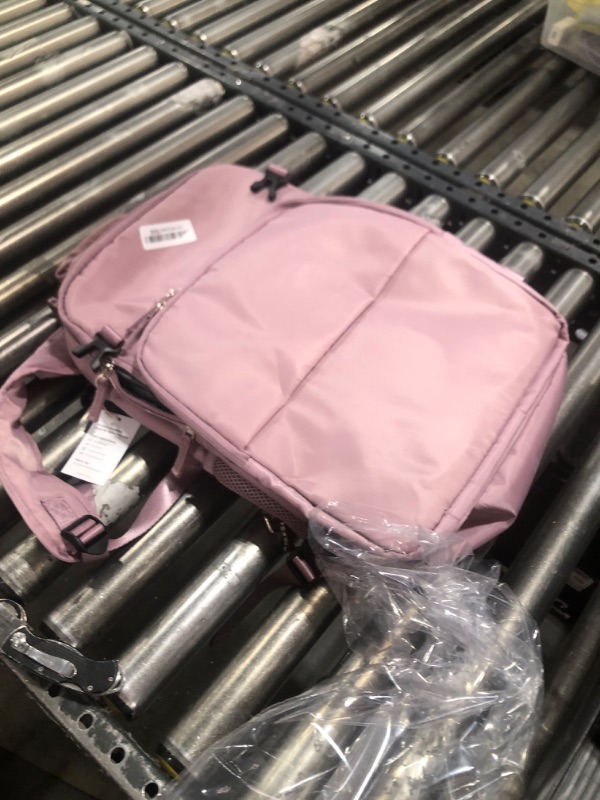 Photo 1 of Sinaliy Travel Backpack, Carry on Flight Approved Backpack with Multi-Pockets, TSA Waterproof 17.3inch Laptop Backpack, Personal Item Travel Bag for Men Women, Light Purple