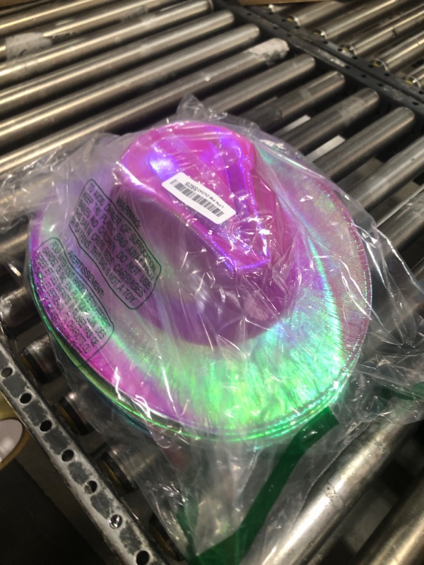 Photo 1 of 24 Pcs Cowboy Hats Holographic Space Cowgirl Hat with Heart Sunglasses Fun Party Hats Goggles for Women Party (Multicolor)