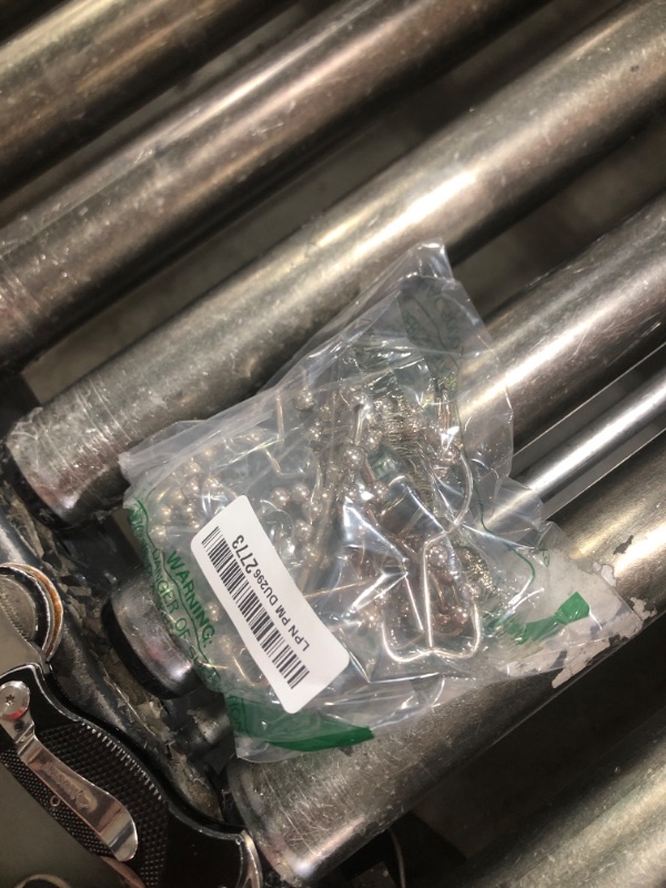 Photo 1 of Titanker Shower Curtain Hooks Rings, Rust Resistant Metal Double Glide Shower Hooks Rings for Bathroom Shower Rods Curtains, Set of 12 Hooks - Nickel