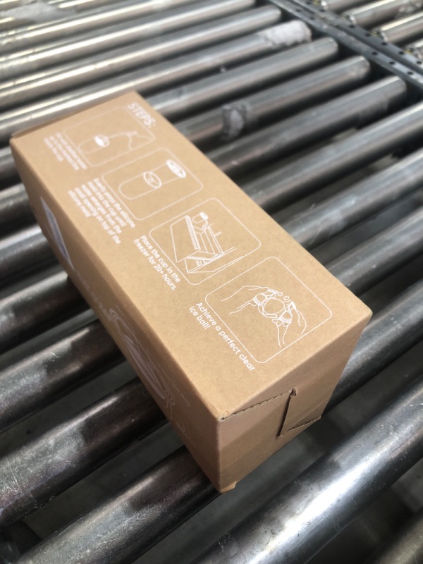 Photo 1 of Clear Ice Cube Maker, 2.5 Inch Stainless Steel Crystal Large Clear Ice Ball Maker, Silicone Ice Cube Mold for Cocktails, Drinks & Bourbon, Whiskey Gifts for Men (2 Pack)